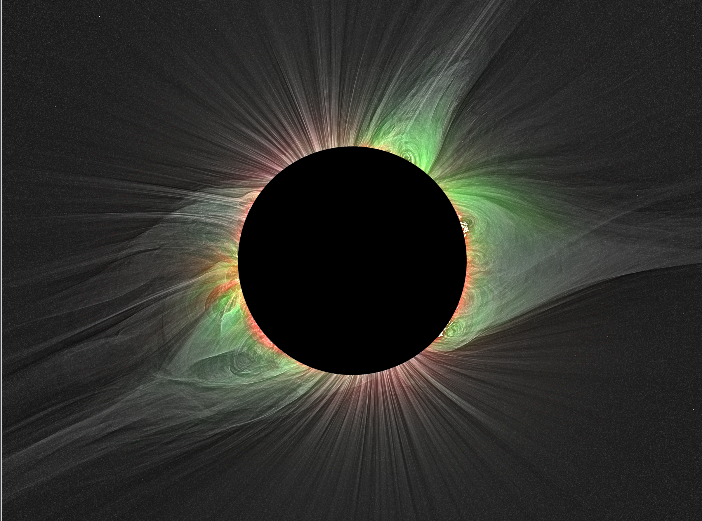 UV light from corona during total eclipse